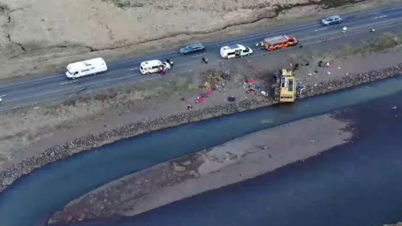 Nehoda autobusu s českými turisty na Islandu