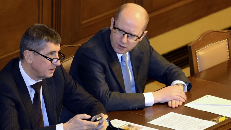 Andrej Babiš a Bohuslav Sobotka