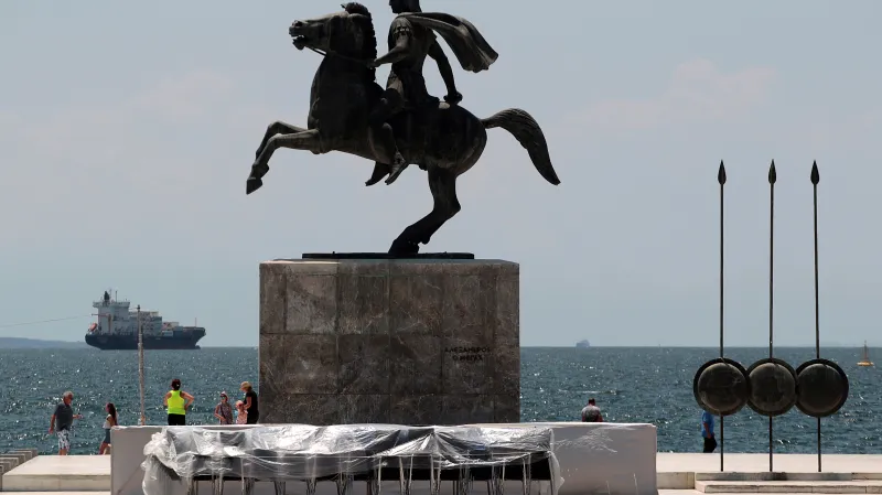 Socha Alexandra Velikého v Soluni