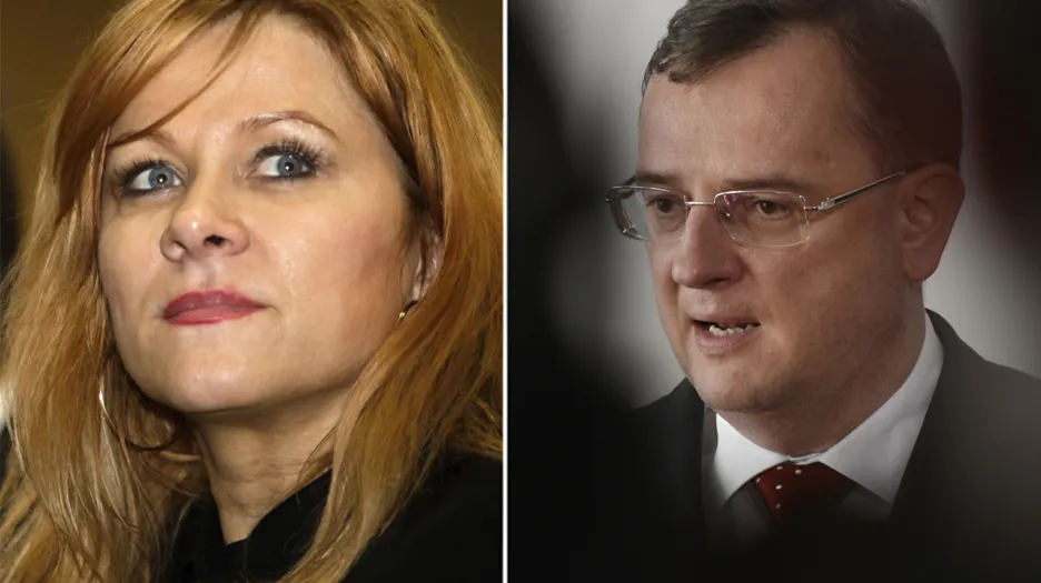 Jana Nagyová a Petr Nečas