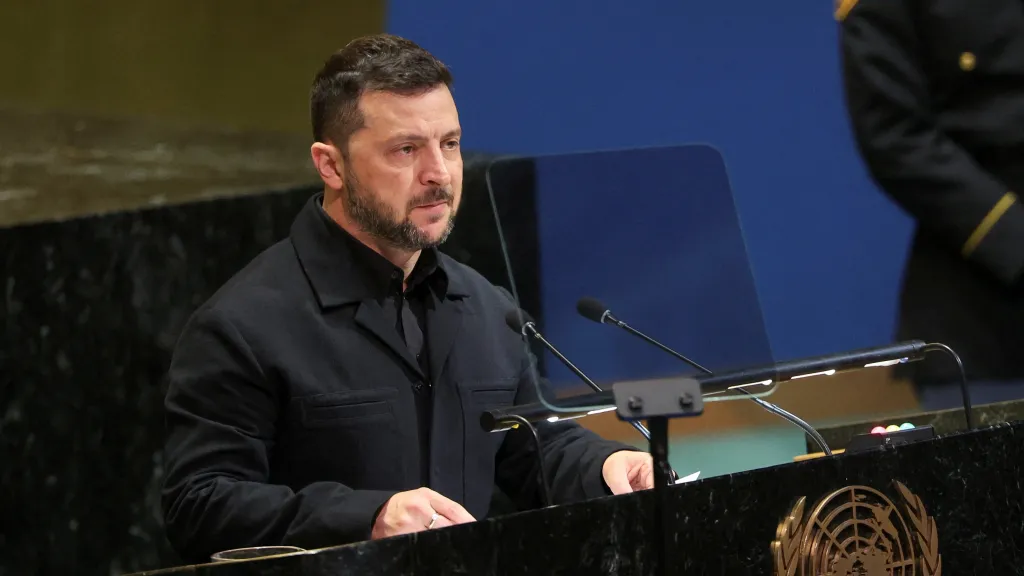 Volodymyr Zelenskyj na Valném shromáždění OSN