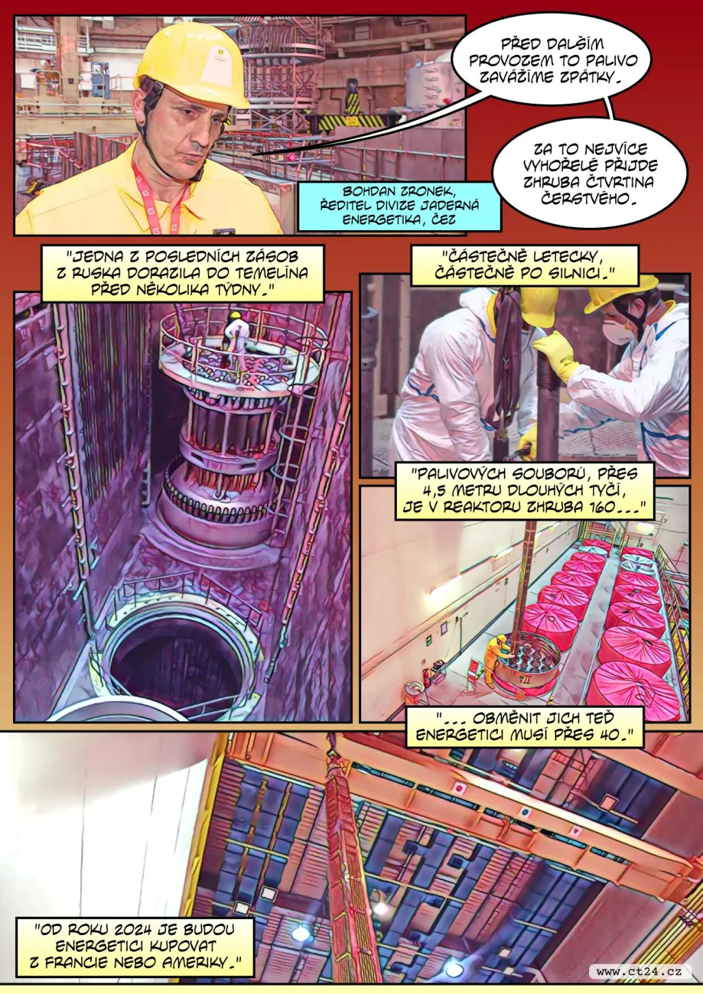 Odstávka prvního bloku v Temelíně