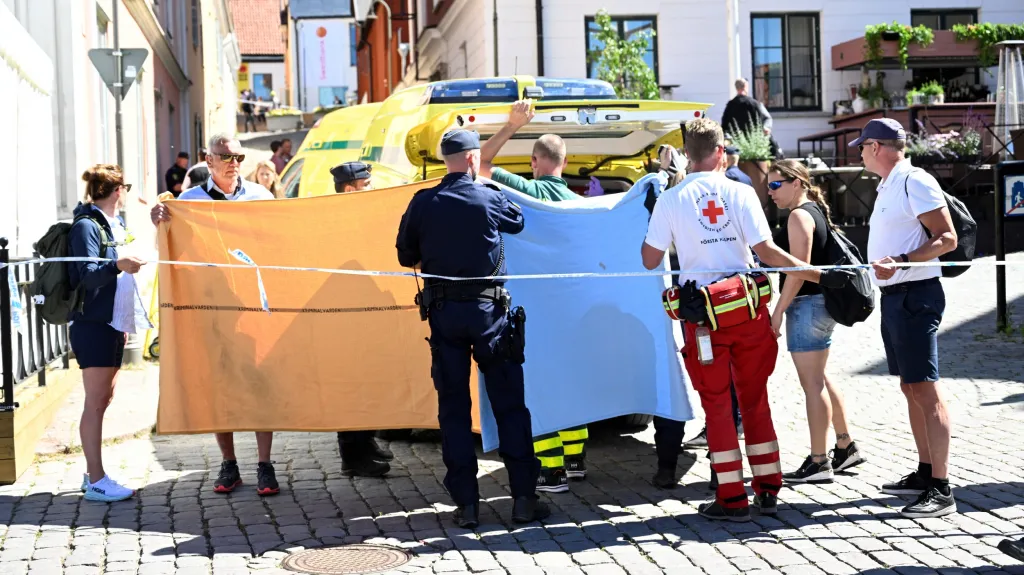 Zásah policie během politického festivalu na ostrově Gotland