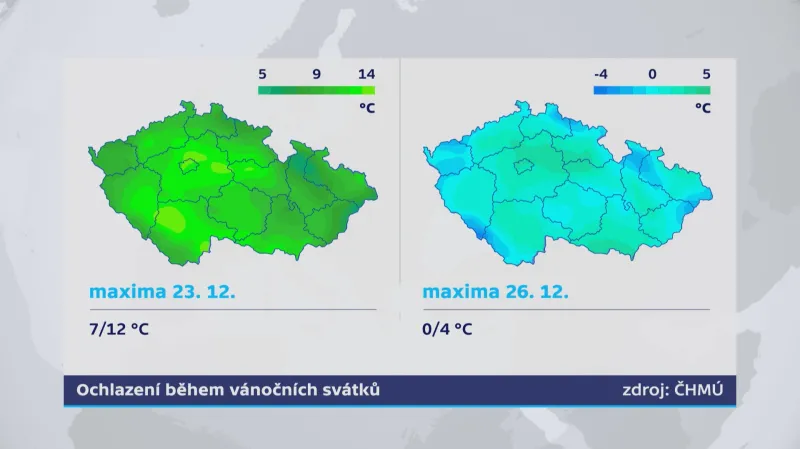 Maxima ve středu 23.12.