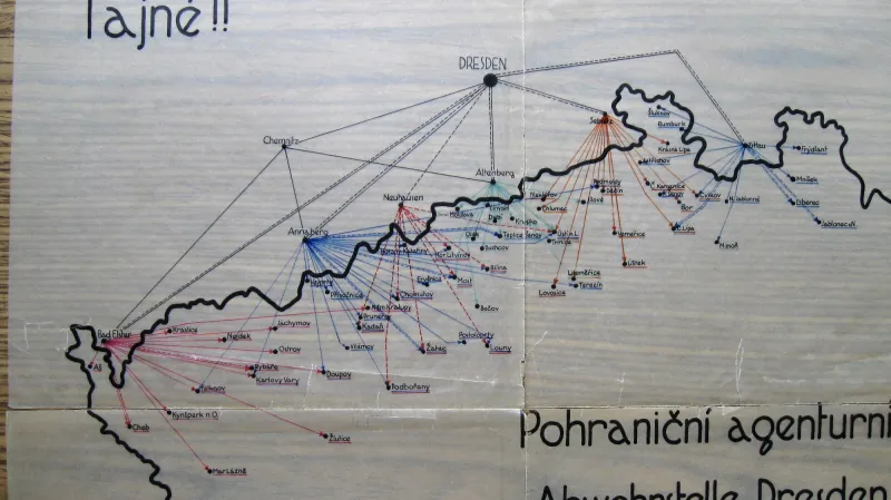 Jeden z nákresů, které Thümmel odboji předal