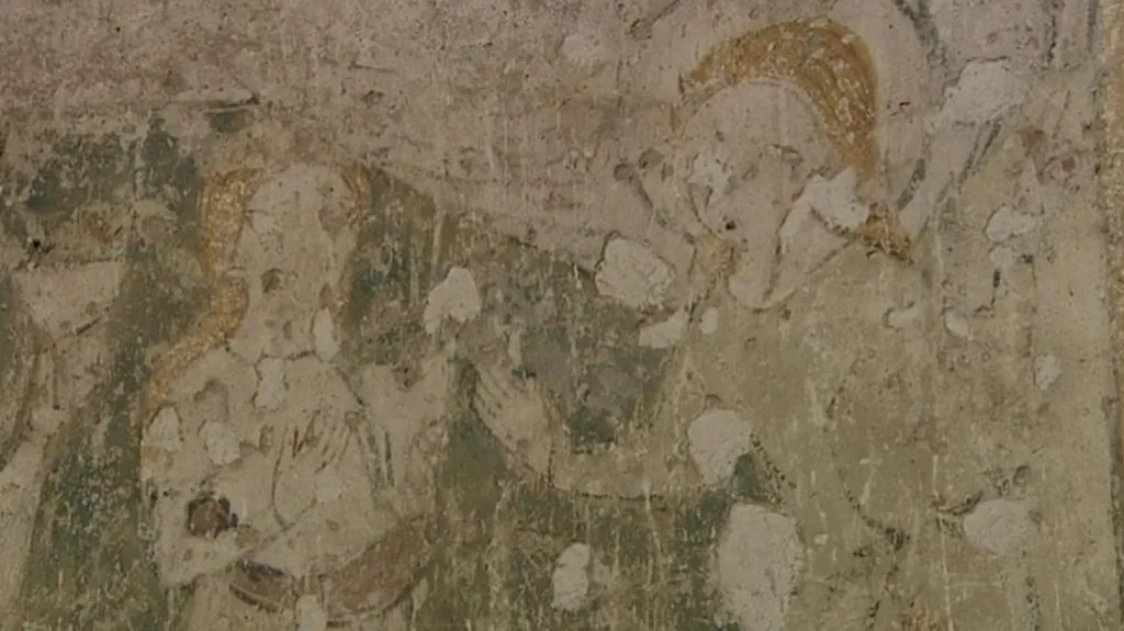 Gotická freska v Broumově