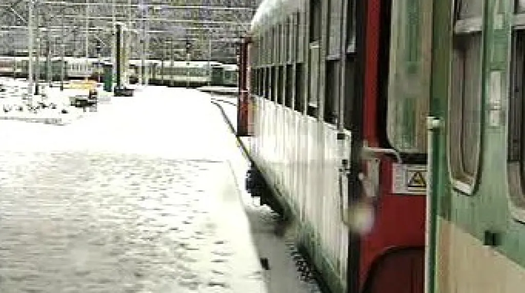 Sněhová kalamita na železnici