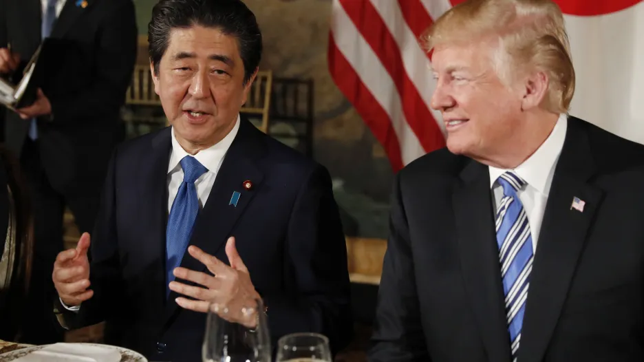 Šinzó Abe a Donald Trump