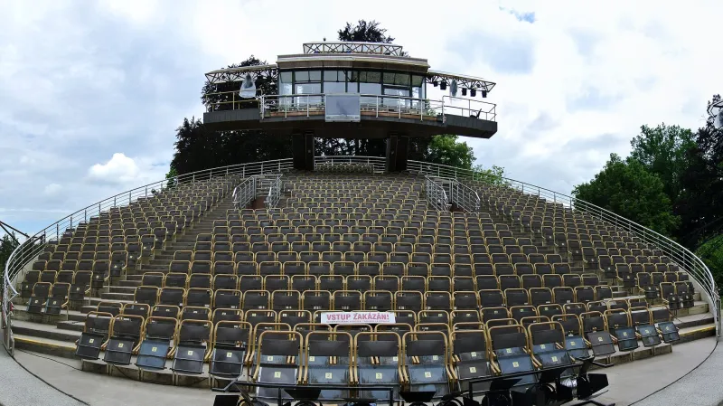 Otáčivé hlediště v Českém Krumlově