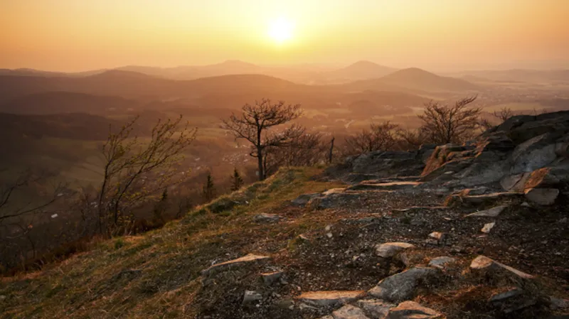 CHKO Lužické hory, pohled z hory Klíč