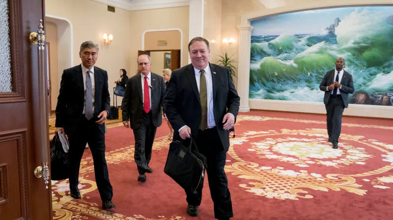 Mike Pompeo v Pchjongjangu