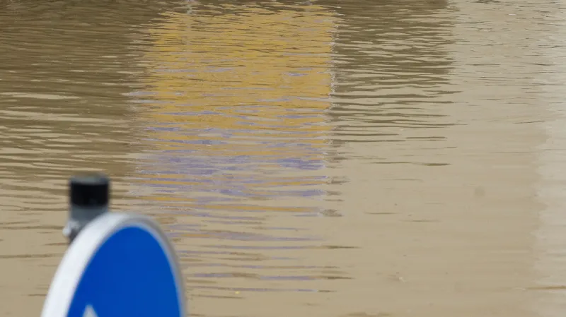 Zaplavené město Rhüden v Dolním Sasku