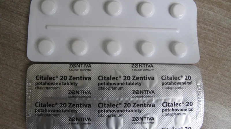 Správný blistr v balení léčivého přípravku Citalec