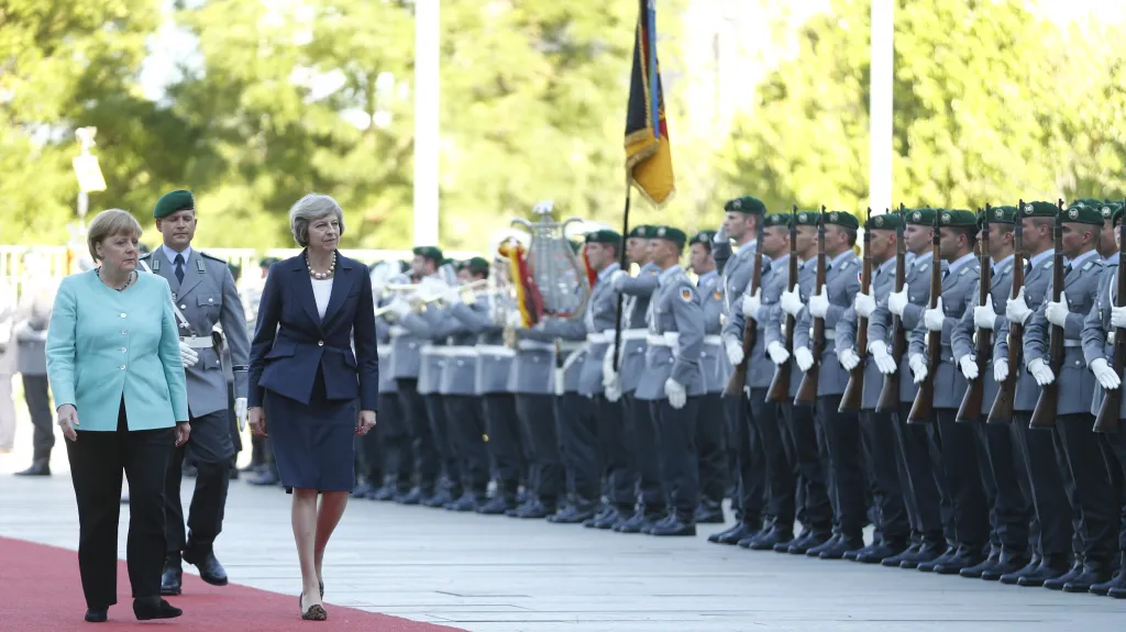 Theresa Mayová na návštěvě v Berlíně