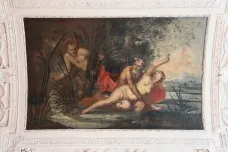 Na zámku v Holešově jsou k vidění slavné stropní malby neznámých autorů