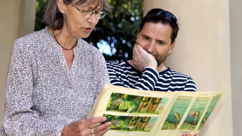 Robert Záruba s maminkou