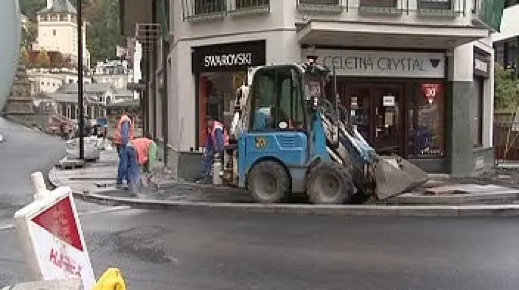 Rekonstrukce pěší zóny v Karlových Varech