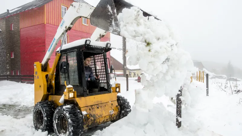 Prvního sněhu v Krkonoších je neobvykle mnoho