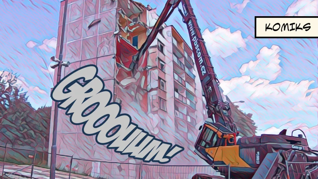 Demolice vybydlených paneláků