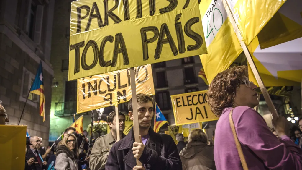 Protesty v Katalánsku