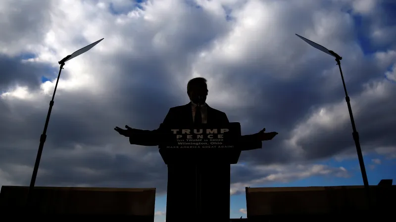 Donald Trump během předvolební kampaně