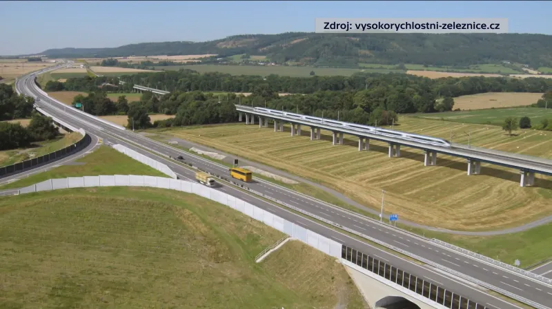 Vizualizace vysokorychlostní trati