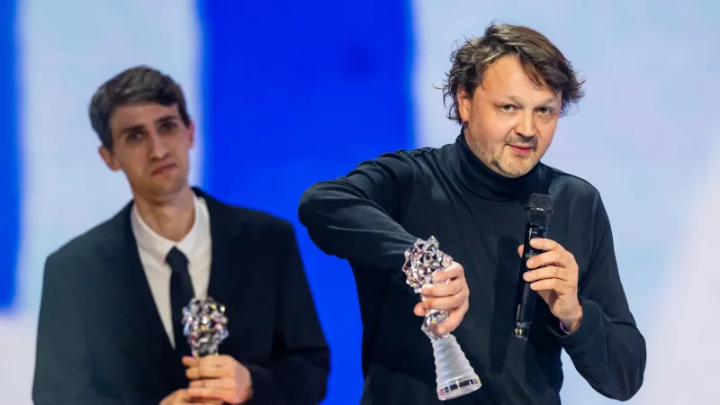 Nejlepší střih: Máté Csuport (vlevo) a Šimon Hájek za dokumentární film Raději zešílet v divočině