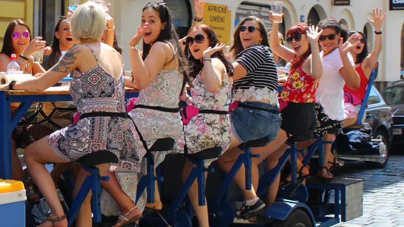 Pivní šlapadlo pro turisty