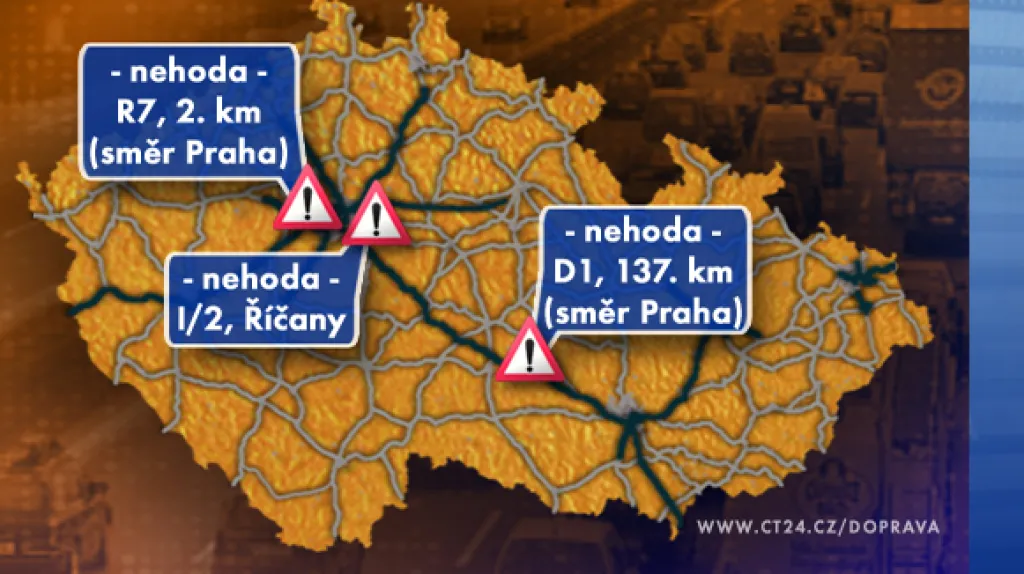 Dopravní situace v úterý 14. 10. 2008