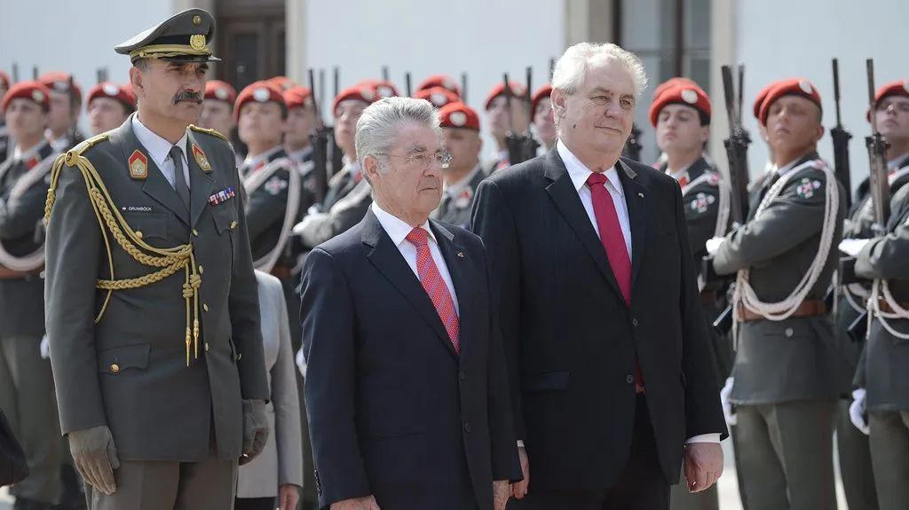 Miloš Zeman na návštěvě Rakouska