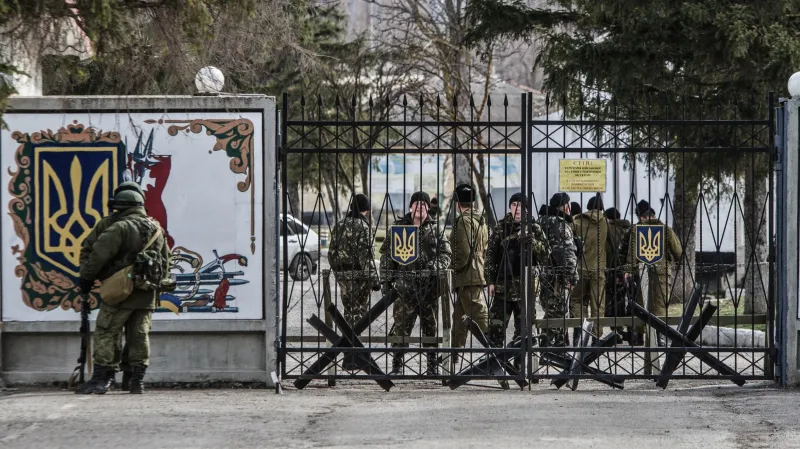 Proruští ozbrojenci na Krymu