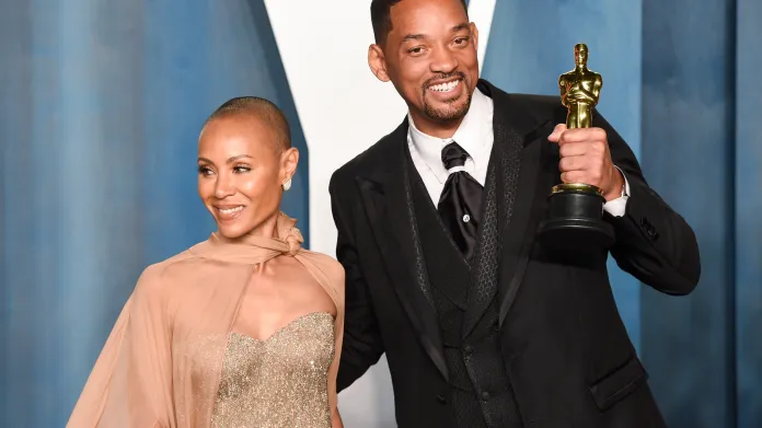 Jada Pinkettová-Smithová a Will Smith na cenách Oscar