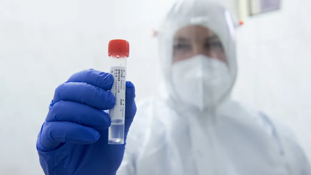 Odběrové místo v chrudimské nemocnici