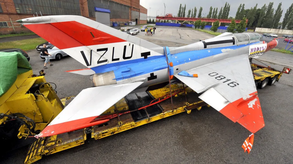 Stíhačka MiG-21 v Ostravě