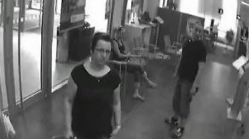 Podvodnice na záběrech z průmyslové kamery