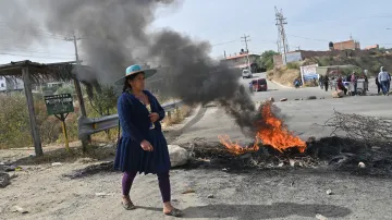 Blokáda v bolivijském městě Cochabamba