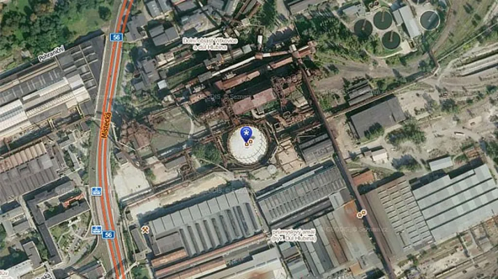 Mapa Dolních Vítkovic