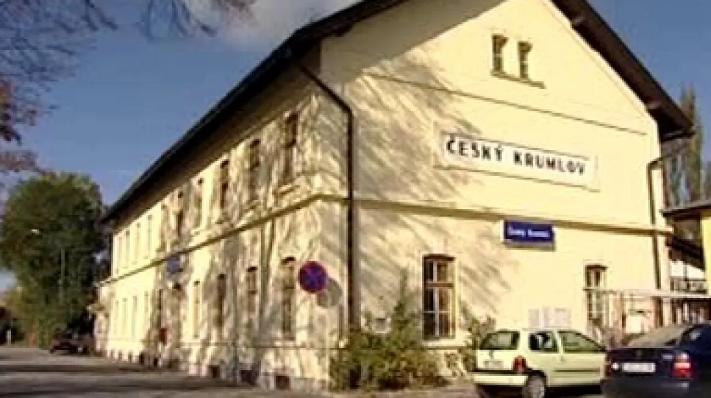 Vlakové nádraží v Českém Krumlově
