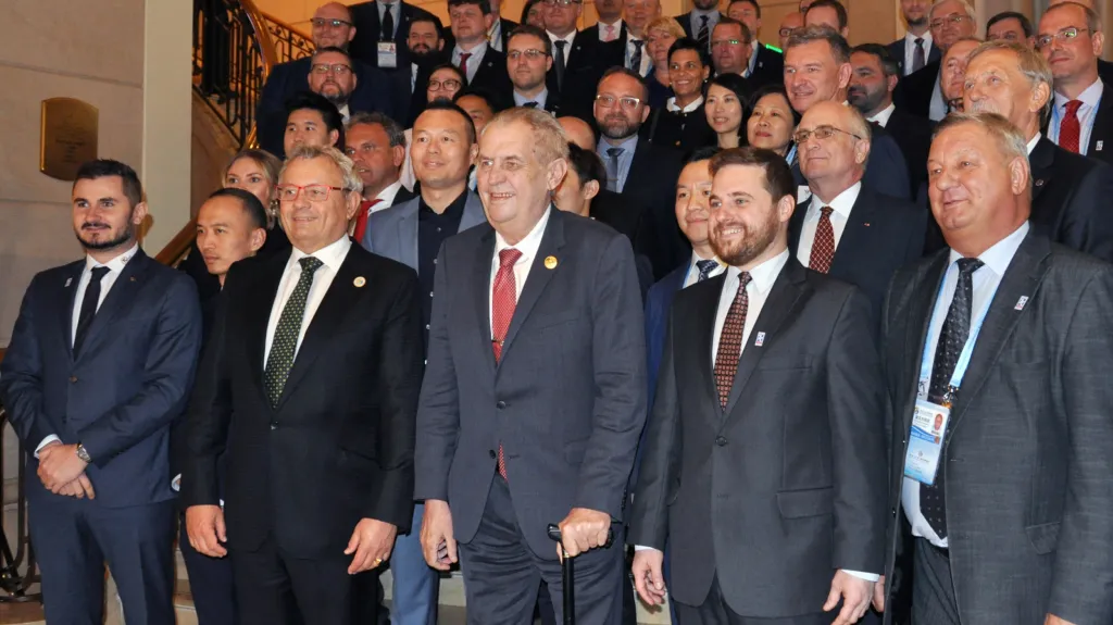Miloš Zeman s podnikatelskou misí v Číně
