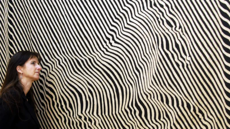 Vasarelyho tapisérie Zebras z roku 1938