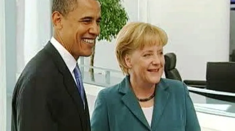 Barack Obama a Angela Merkelová