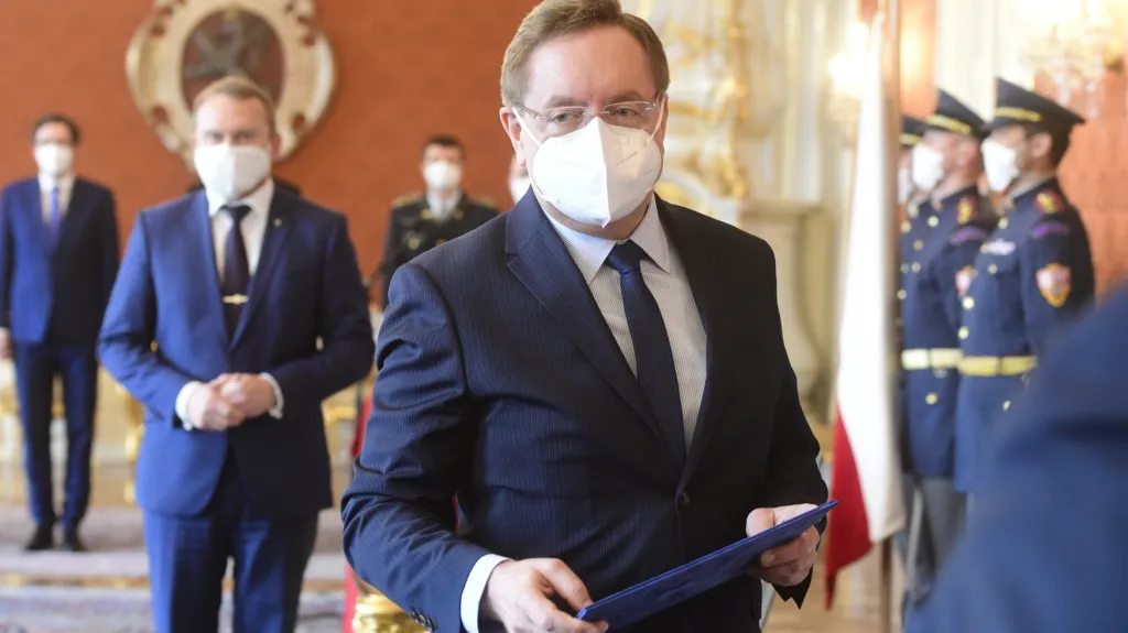 Ministr zdravotnictví Petr Arenberger při jmenování na Pražském hradě