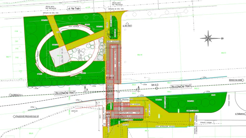 Studie podchodu ve Václavkově ulici