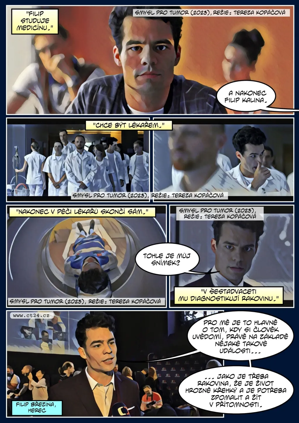 Jak ovlivní rakovina život pacienta a blízkých? ČT vysílá seriál Smysl pro tumor