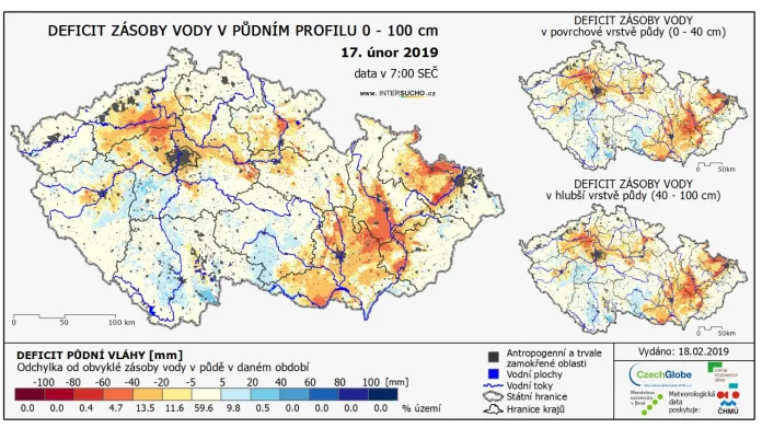 Aktuální mapa sucha