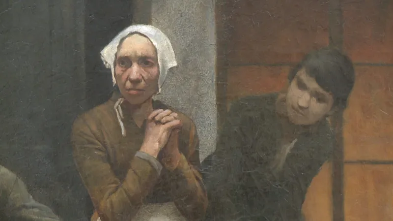 Jakub Schikaneder / Vražda v domě (detail)