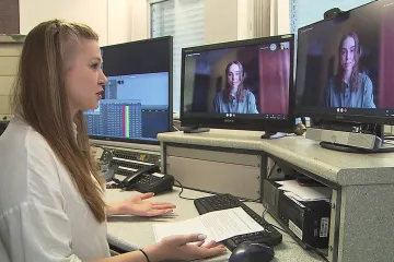 Жінка у територіальній обороні Києва