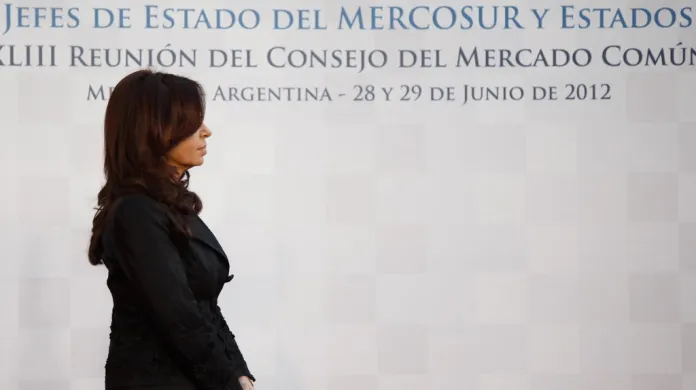 Argentinská prezidentka Cristina Fernándezová na summitu Mercosur v argentinské Mendoze