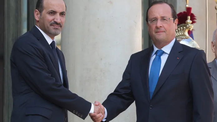 Ahmad Džarba a Francois Hollande