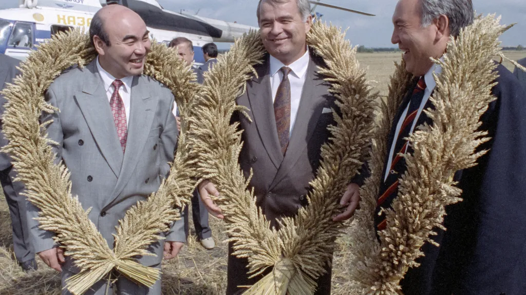 Trio Akajev, Karimov, Nazarbajev na setkání v roce 1993